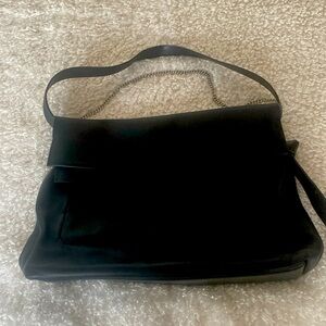 All Saints black leather purse
